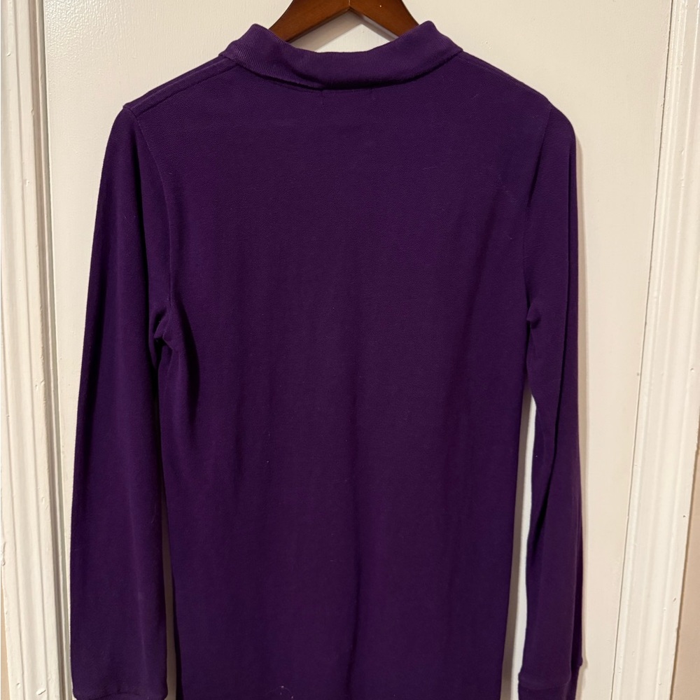 Polo by Ralph Lauren Purple Shirt with Yellow Logo - Picture 2 of 3